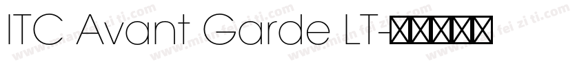 ITC Avant Garde LT字体转换